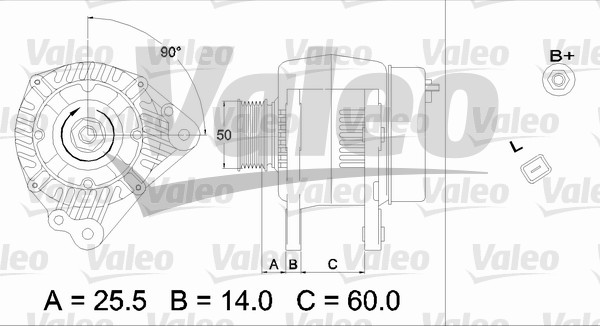Alternator/Dynamo Valeo 437170