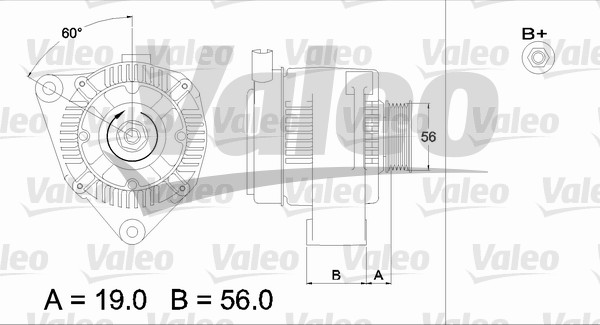 Alternator/Dynamo Valeo 437186