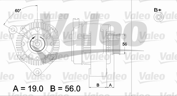 Alternator/Dynamo Valeo 437190