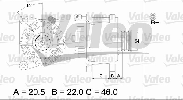 Valeo Alternator/Dynamo 437192