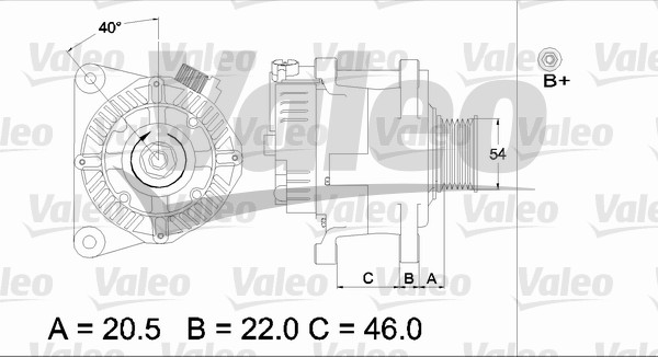 Alternator/Dynamo Valeo 437193