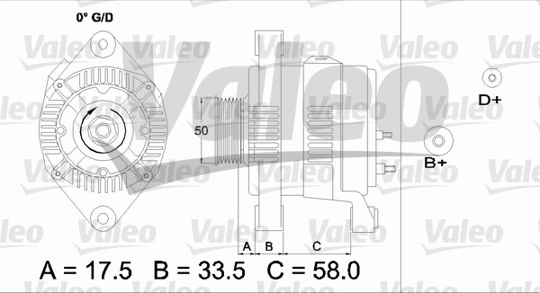 Alternator/Dynamo Valeo 437212