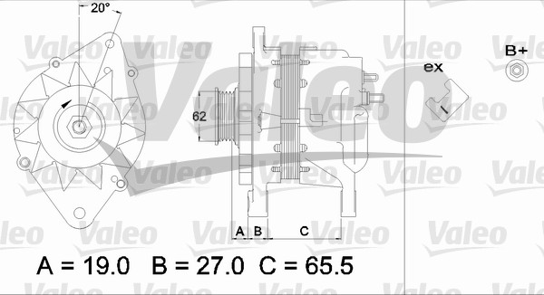 Alternator/Dynamo Valeo 437220