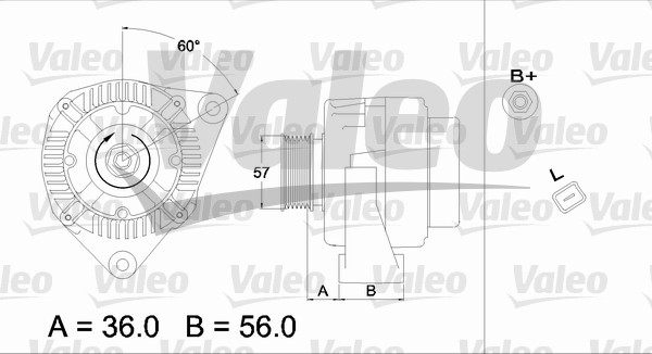 Alternator/Dynamo Valeo 437223