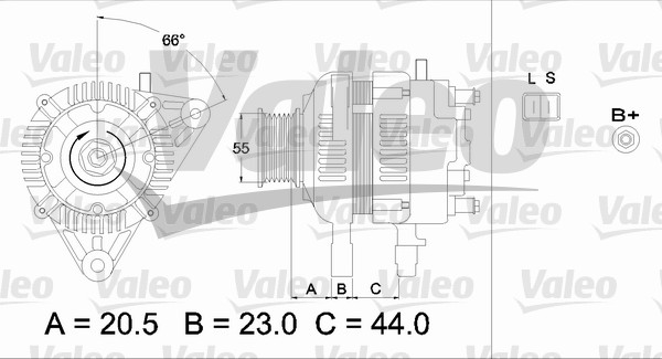 Alternator/Dynamo Valeo 437334
