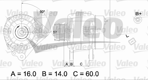 Valeo Alternator/Dynamo 437341