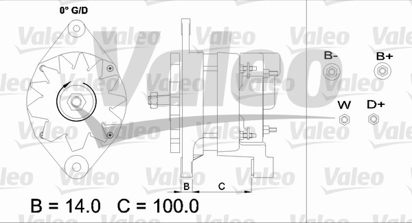 Alternator/Dynamo Valeo 437352