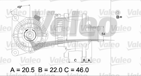Valeo Alternator/Dynamo 437357