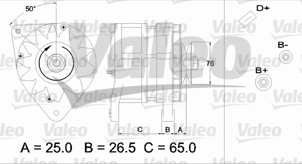 Alternator/Dynamo Valeo 437371