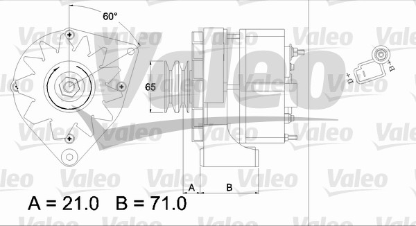 Alternator/Dynamo Valeo 437372