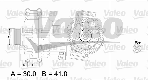 Alternator/Dynamo Valeo 437374