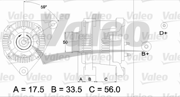 Alternator/Dynamo Valeo 437413