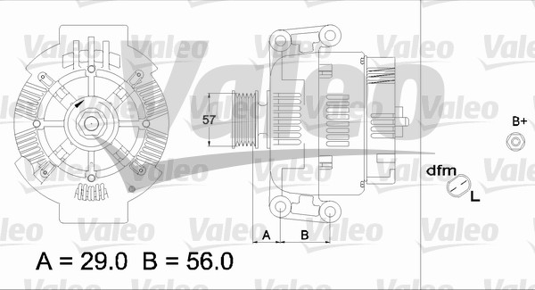 Alternator/Dynamo Valeo 437420