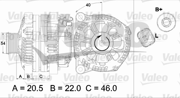Valeo Alternator/Dynamo 437458