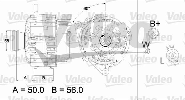Alternator/Dynamo Valeo 437467