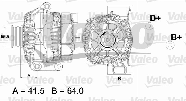 Alternator/Dynamo Valeo 437475