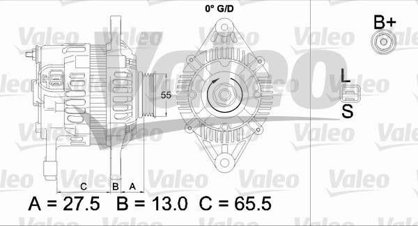Alternator/Dynamo Valeo 437478