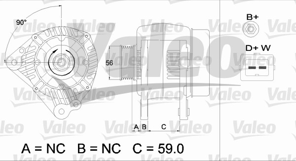 Alternator/Dynamo Valeo 437494