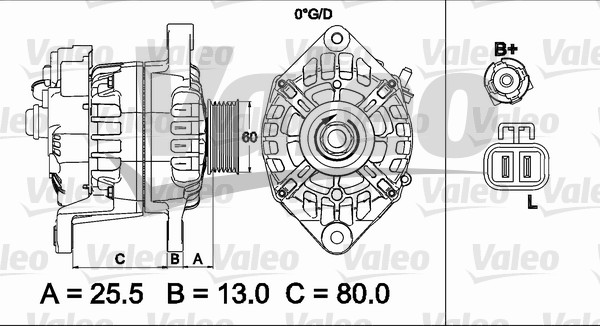 Alternator/Dynamo Valeo 437501