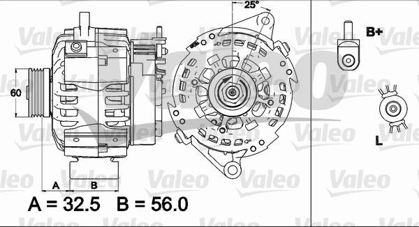 Alternator/Dynamo Valeo 437509