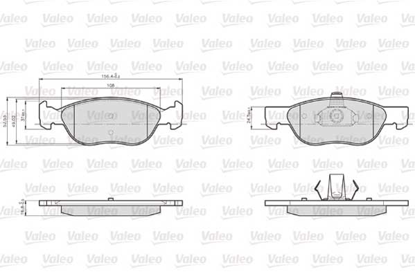 Remblokset Valeo 872576