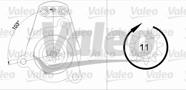 Starter Valeo 455534
