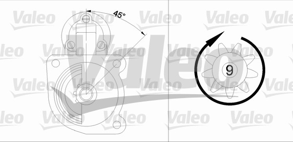 Starter Valeo 455545