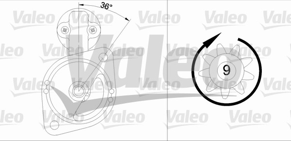 Starter Valeo 455555