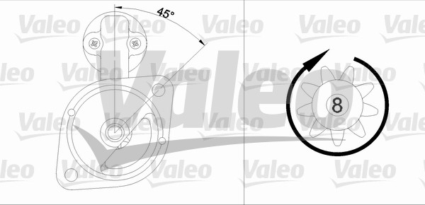 Starter Valeo 455558
