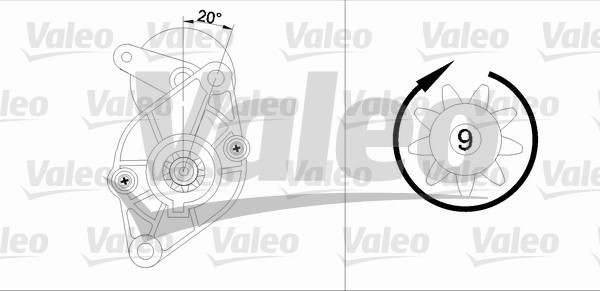 Starter Valeo 455590