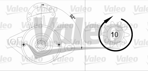 Starter Valeo 455596