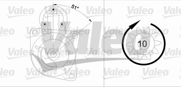 Starter Valeo 455726