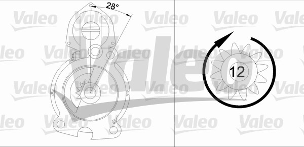 Starter Valeo 455742