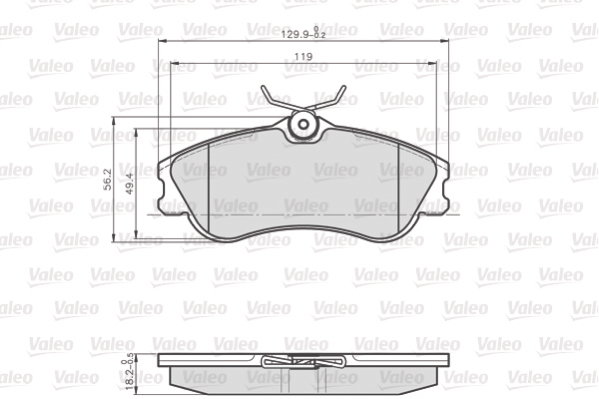 Valeo Remblokset 873124