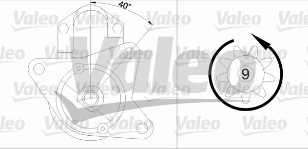 Starter Valeo 458168