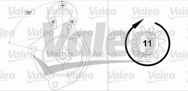 Starter Valeo 458199