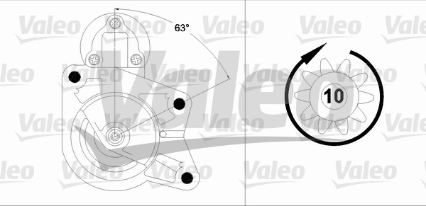 Starter Valeo 458202