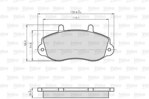 Remblokset Valeo 872302