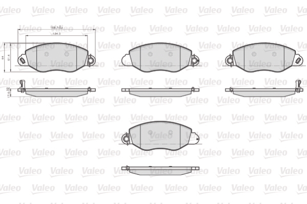Remblokset Valeo 873577