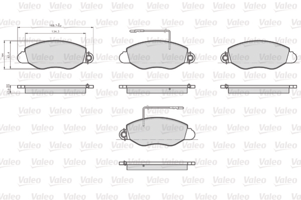 Remblokset Valeo 872432