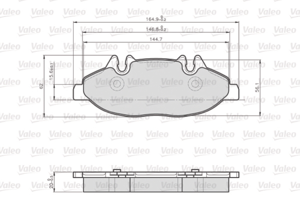 Valeo Remblokset 872007