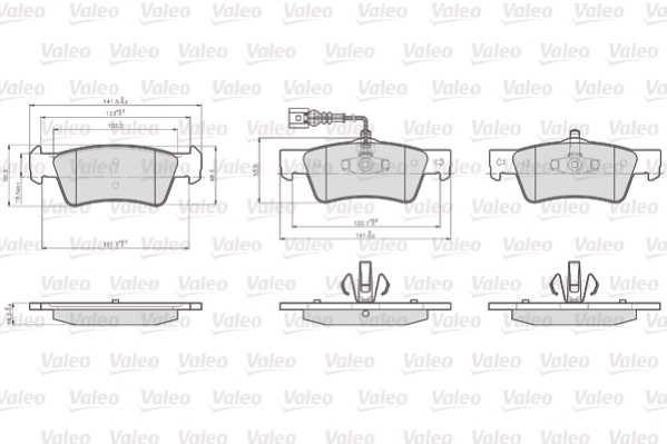 Remblokset Valeo 872367