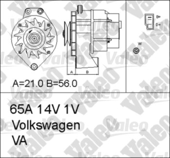 Alternator/Dynamo Valeo 436601