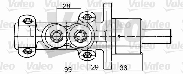 Hoofdremcilinder Valeo 350707