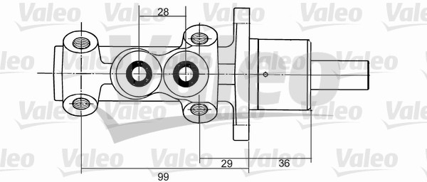 Hoofdremcilinder Valeo 350824