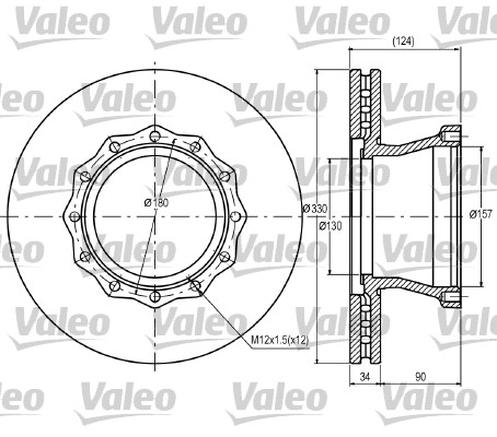 Remschijven Valeo 187056