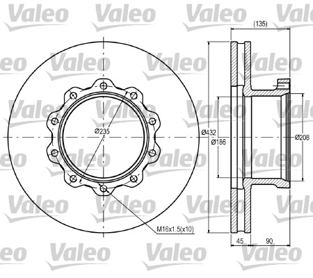 Remschijven Valeo 187076