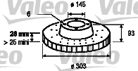 Remschijven Valeo 187146