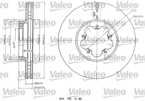 Remschijven Valeo 187151