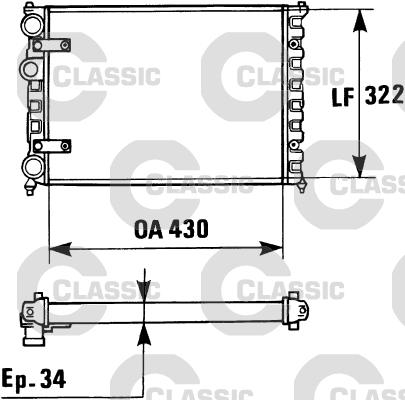 Radiateur Valeo 230946